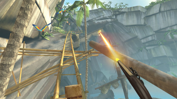 Coaster Combat, jeu en réalité virtuelle de roller coaster.