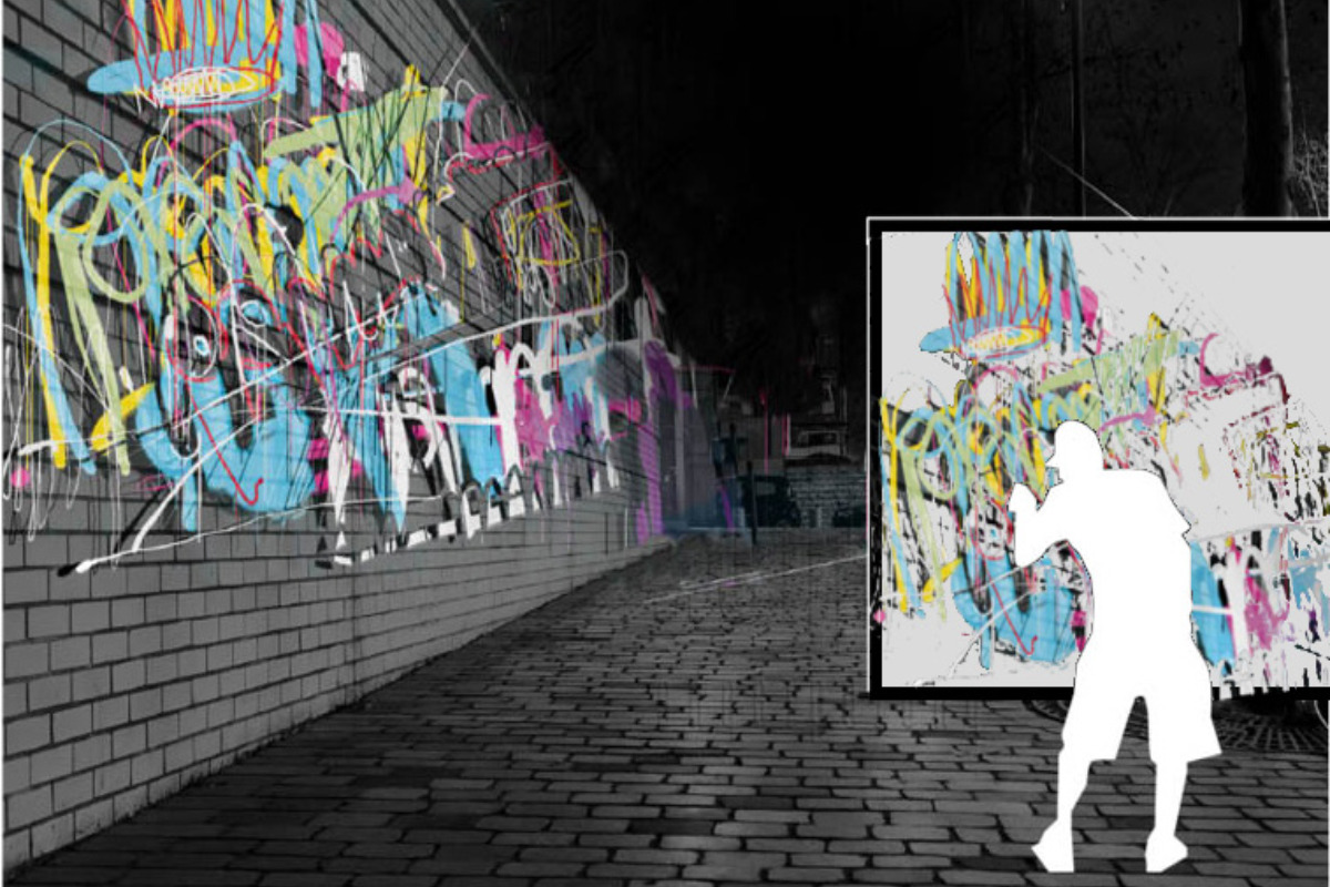 Photo animation fresque digitale avec le Graffiti Digital.