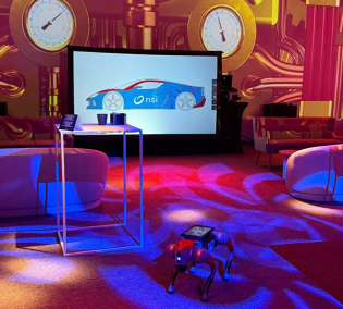 Animation futuriste pour la fête du personnel NSI au Château d’Hélécine