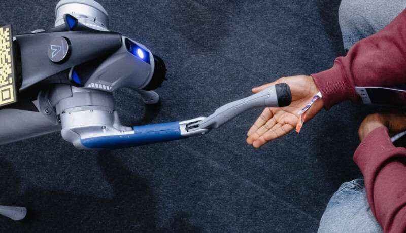 Animation technologique et innovante chien robot.