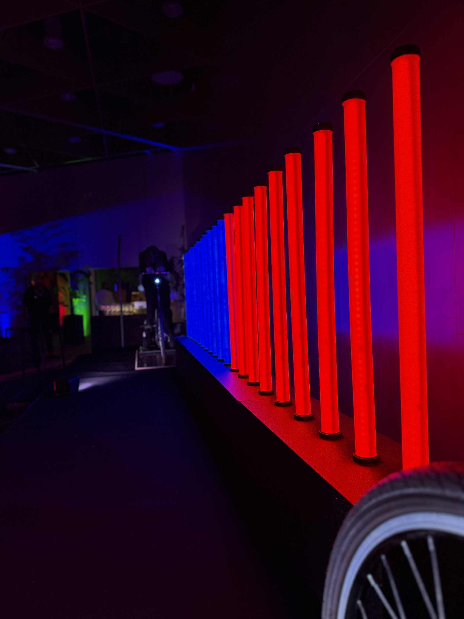 Animation interactive MEGA Bike pour OVH à Lille.