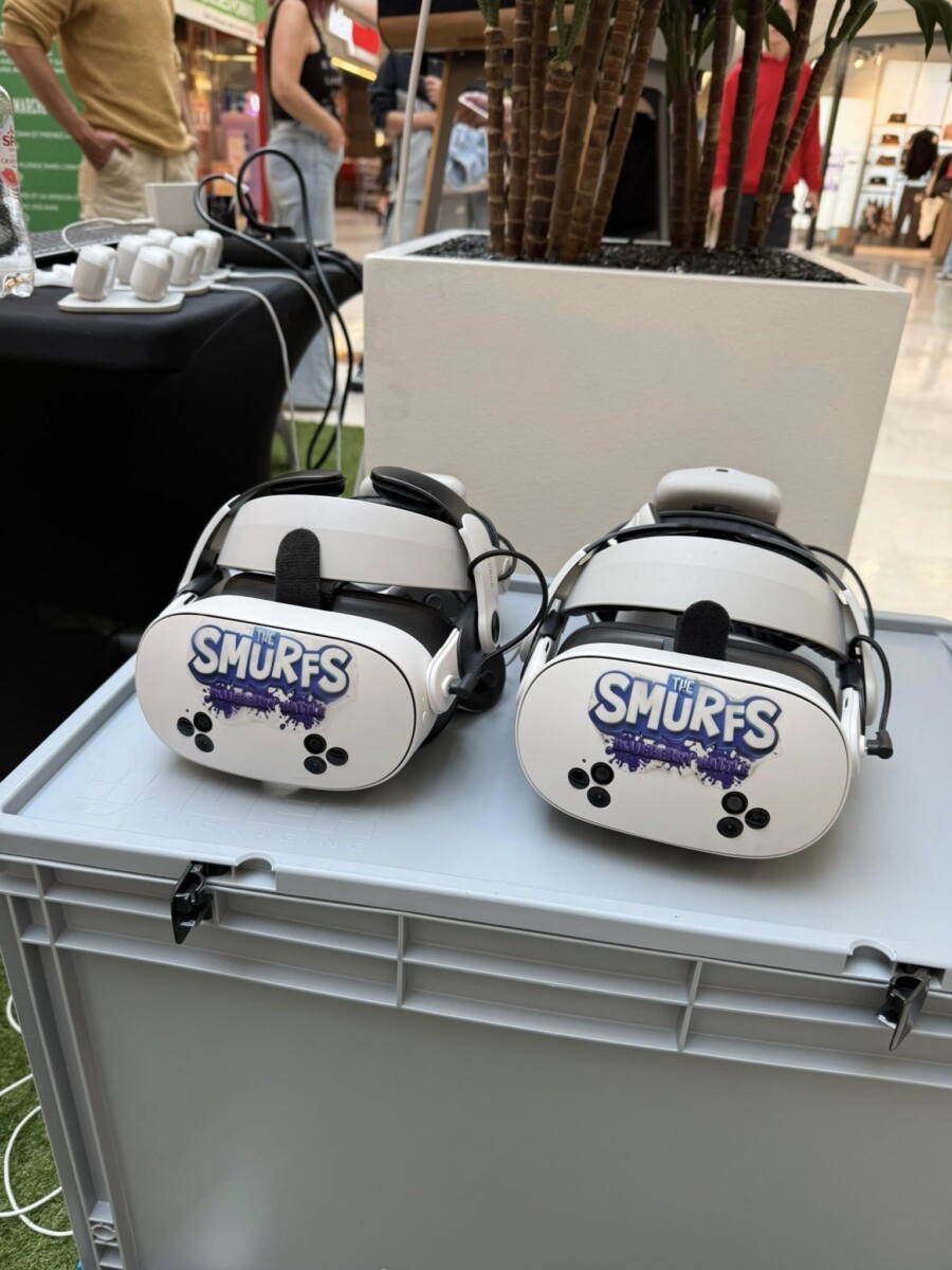 Animation VR Schtroumpfs “Blueberry Battle” pour l’opération Back to School à Ville 2