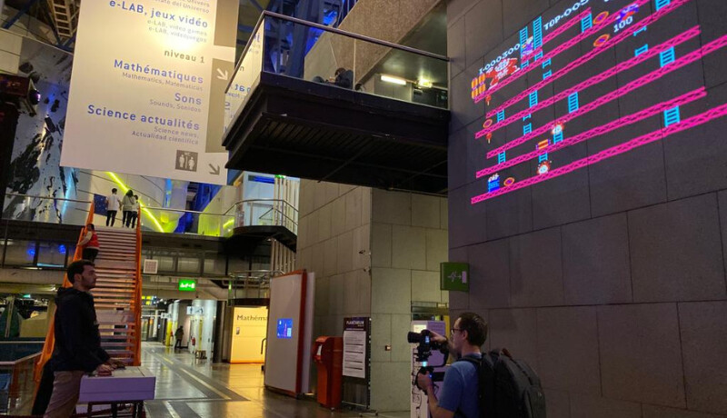 Animation interactive rétro DonkeyKong MEGA Pad