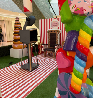 Animation photobooth au centre commercial Ville 2 à Charleroi.