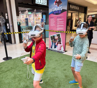 Animation réalité virtuelle Schtroumpfs VR à Ville 2 Charleroi