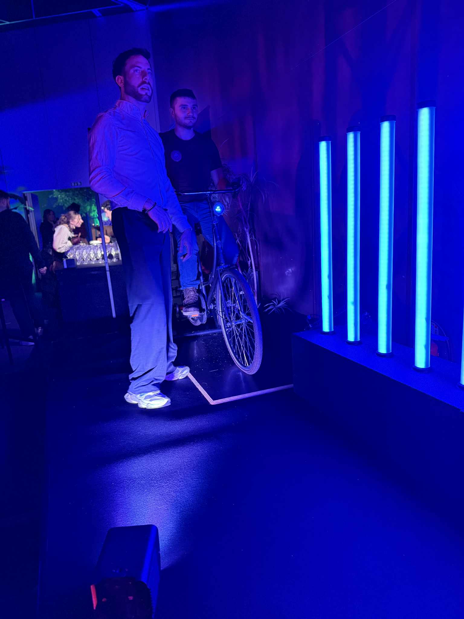 Animation interactive MEGA Bike pour OVH à Lille.